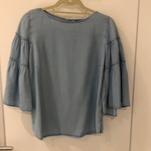 J Jill blue chambray top